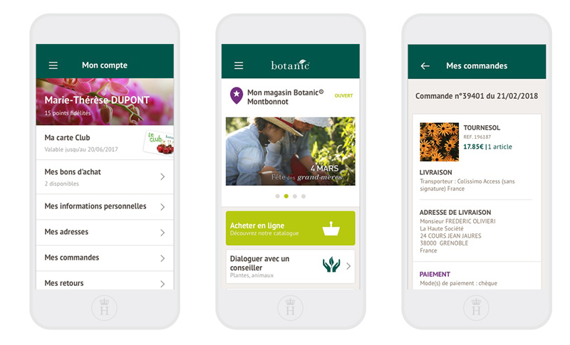botanuic jardinerie animalerie application mobile