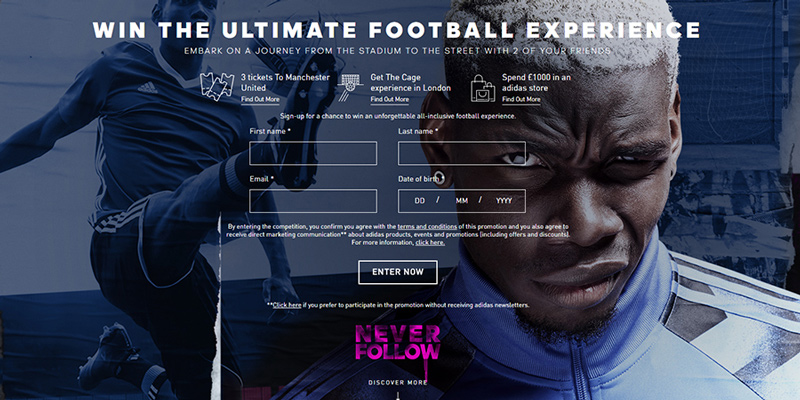 adidas blue blast football experience