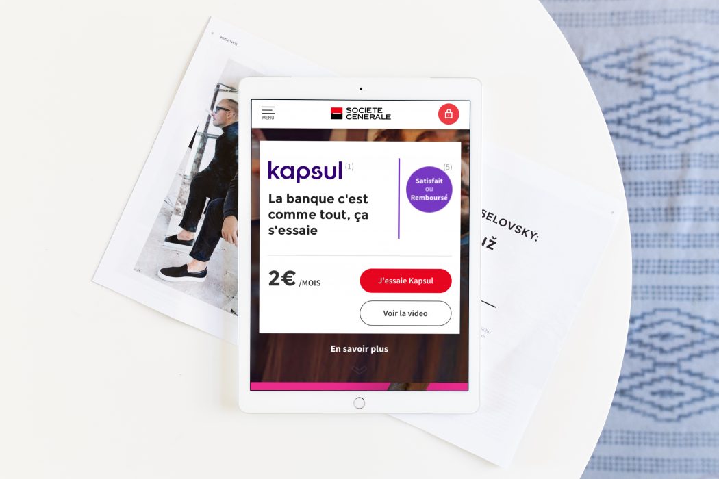 Kapsul déployé par La Haute Société sur le digital